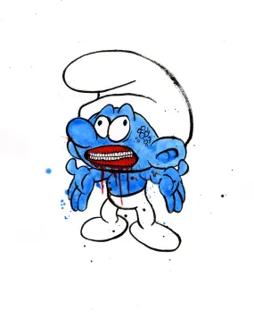 Alex Pardee - "No-Longer Smurf #18"