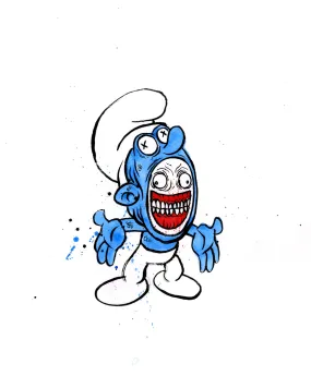 Alex Pardee - "No-Longer Smurf #1"