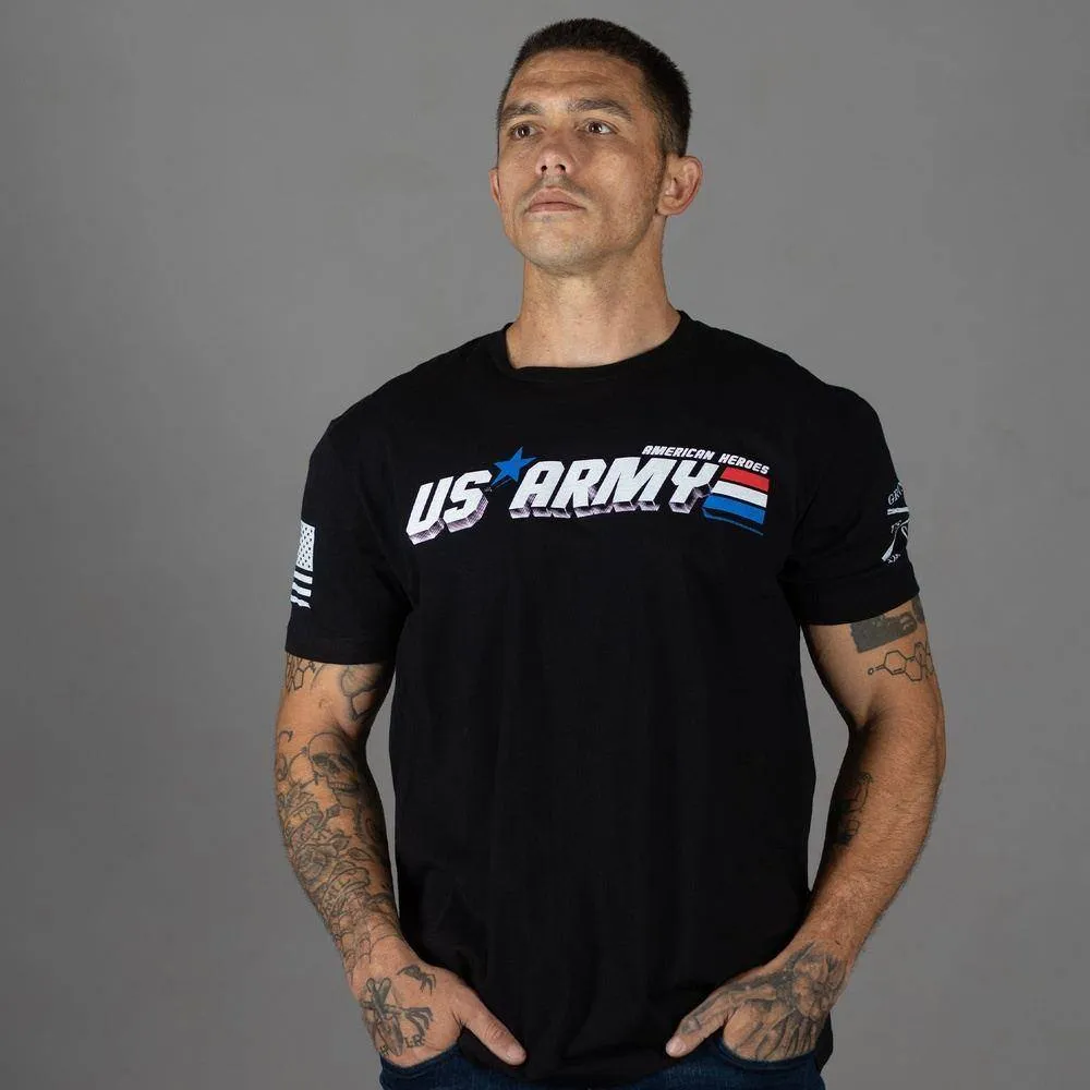 Army American Heroes T-Shirt - Black