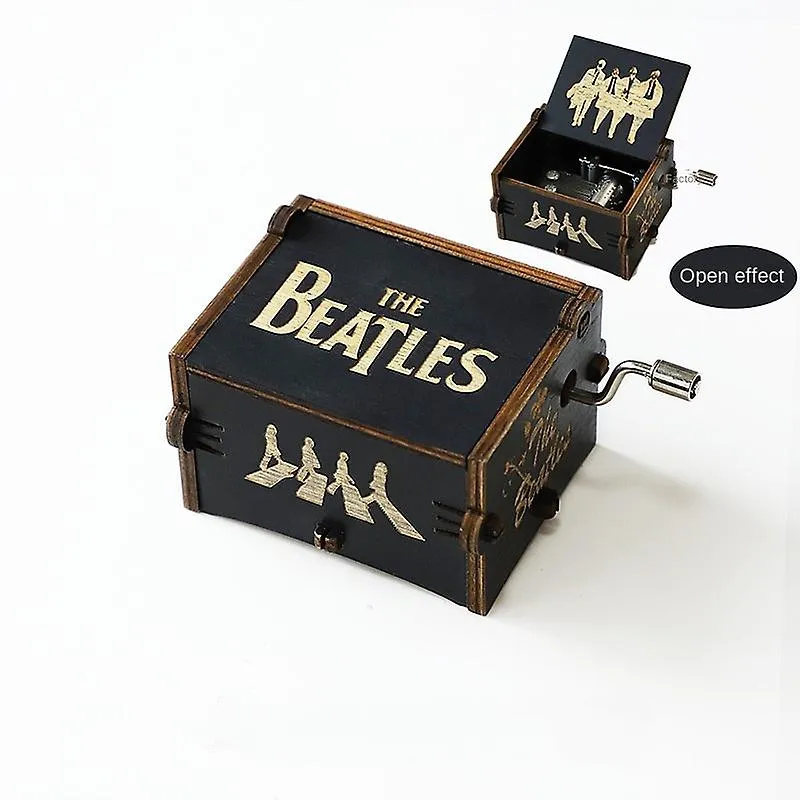 Beatles Music Box (Black) - Relive the Timeless Melodies of The Fab Four 🎸🎶