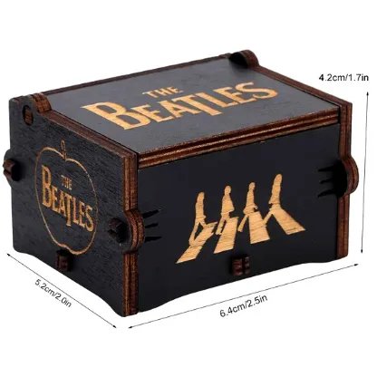 Beatles Music Box (Black) - Relive the Timeless Melodies of The Fab Four 🎸🎶