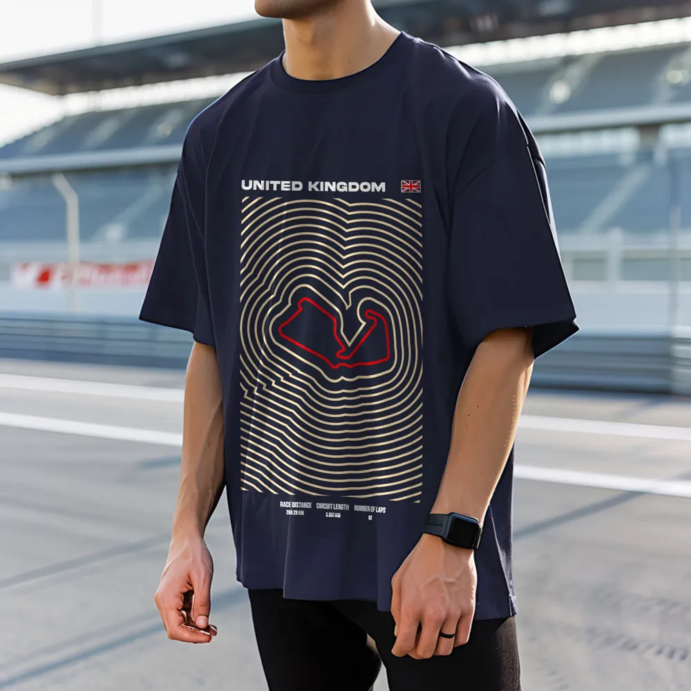 British Grand Prix Circuit Oversized T-Shirt