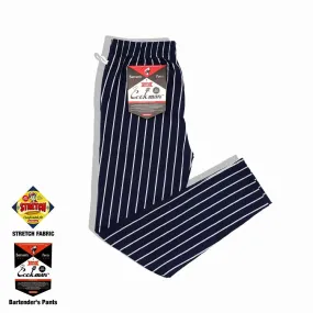 Cookman Bartender's Pants - Stripe : Navy