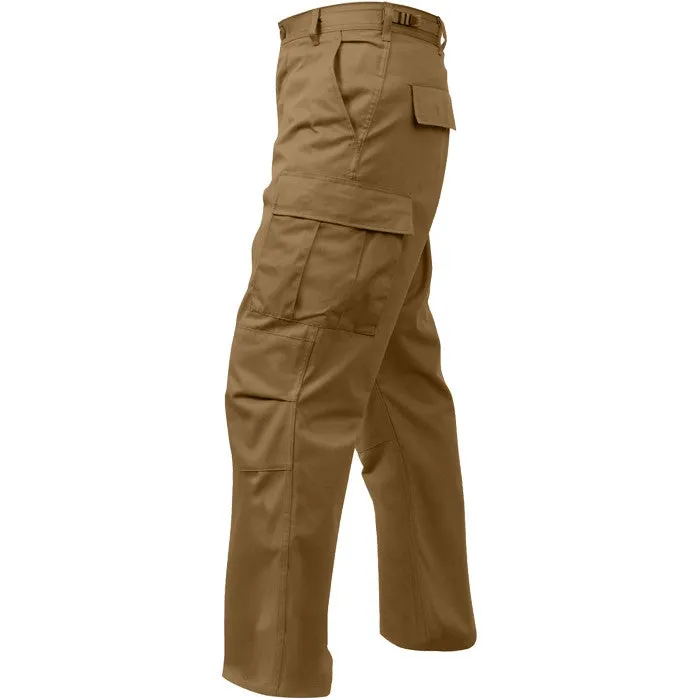 Coyote Brown - Military BDU Pants - Cotton Polyester Twill