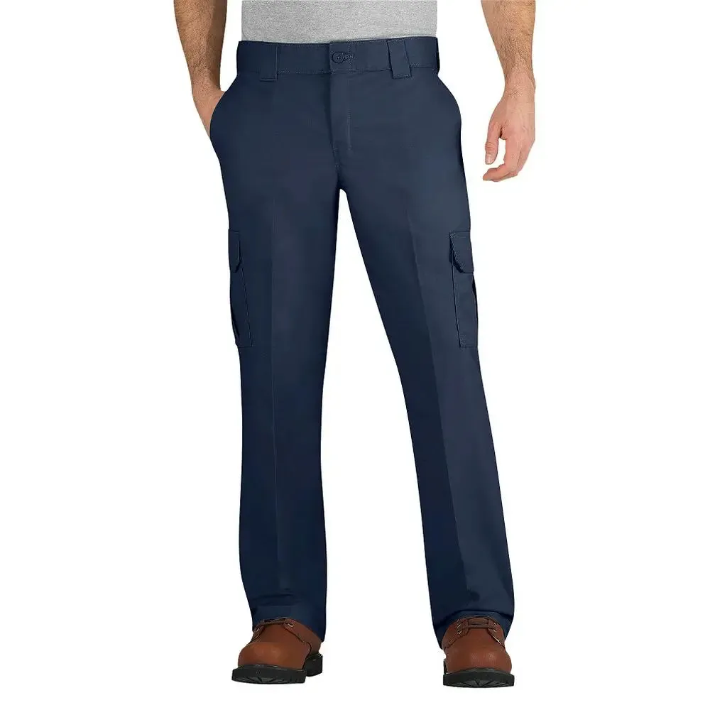 Dickies Men's Straight Leg Cargo Pants Wrinkle-Resistant Stain-Release