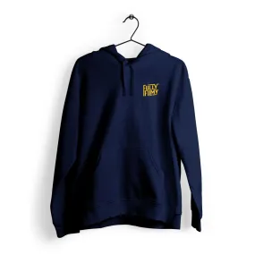 FF Yellow Logo Navy Hoodie (Left Pocket)