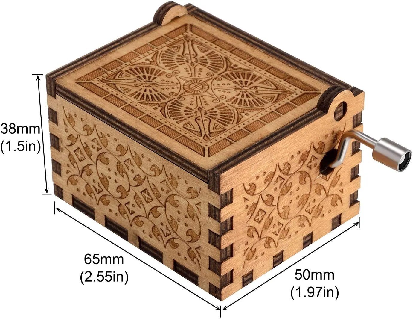 Frozen: Let it Go Wooden Handcrafted Music Box (Brown)