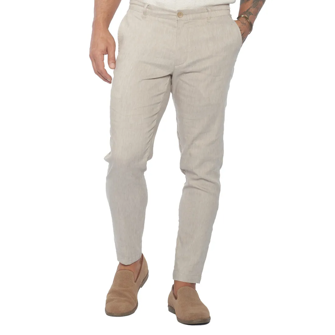 Havana Comfort Linen Slim Pants