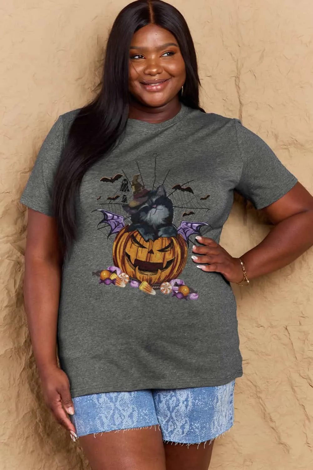 Jack-O'-Lantern Graphic T-Shirt