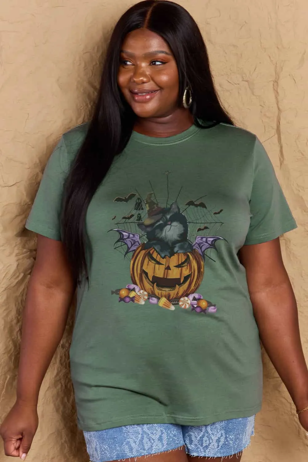 Jack-O'-Lantern Graphic T-Shirt