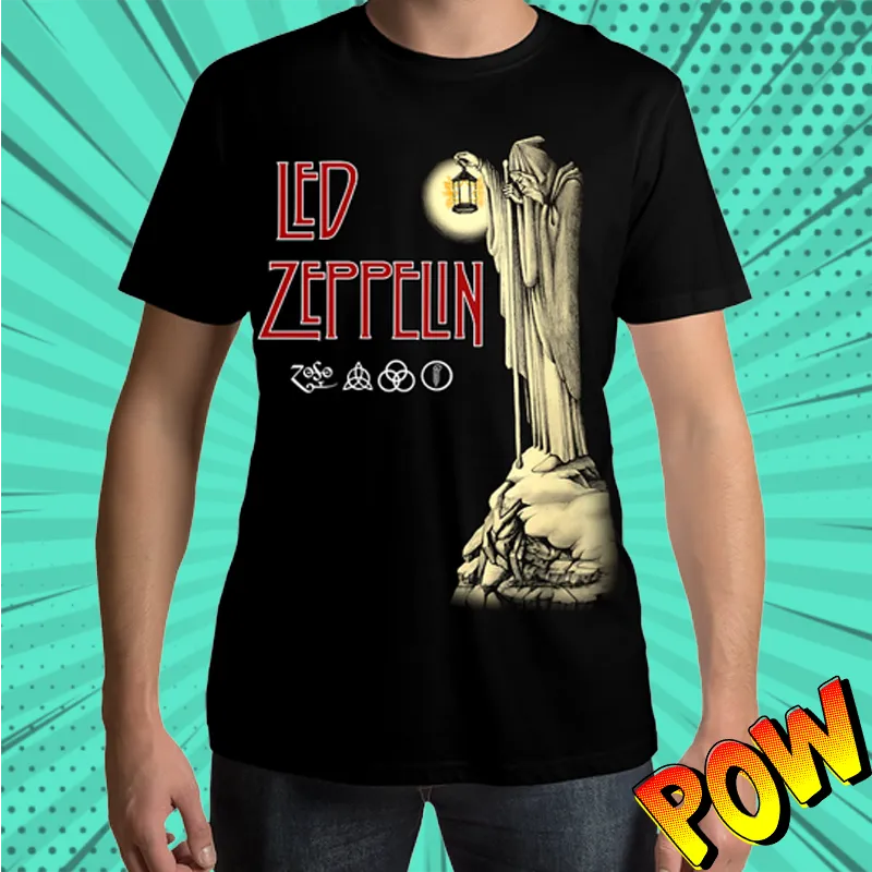 Led Zeppelin Hermit Jumbo Print T Shirt