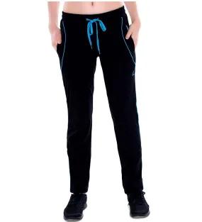 Lovable Cotton Slim Fit Black Track Pants For Women