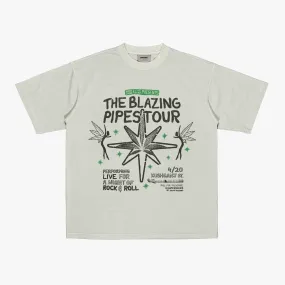 MJ & THE BUDS 'BAND TEE' 'SMOKE GREEN'