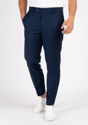 Navy Crosshatch Pants