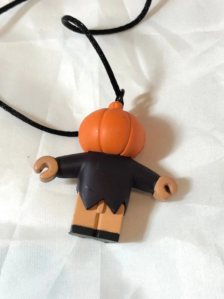 Nightmare Before Christmas Pumpkin King Pendant PVC Mini Figure Necklace