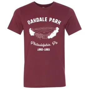 Oakdale Park T Shirt | Oakdale Park Heather Cardinal T Shirt