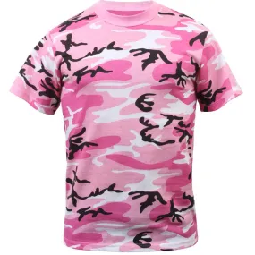 Pink Camouflage - Military T-Shirt