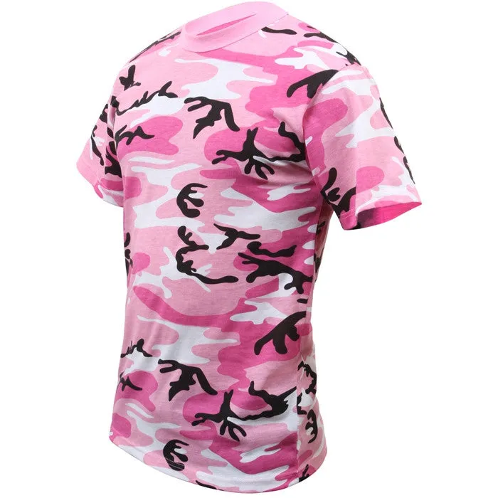 Pink Camouflage - Military T-Shirt