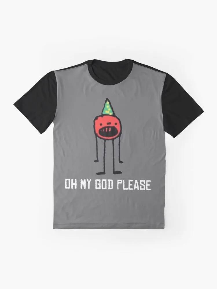 "OH MY GOD PLEASE" CallMeCarson Ironic Graphic T-Shirt