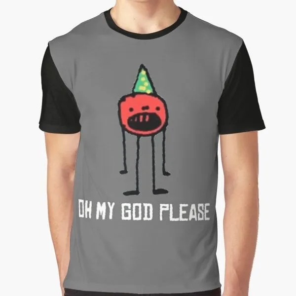 "OH MY GOD PLEASE" CallMeCarson Ironic Graphic T-Shirt