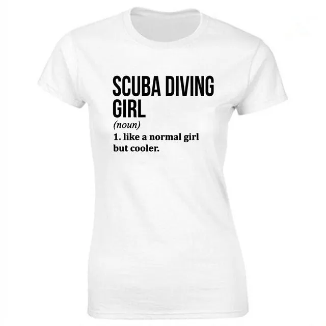 Scuba diving T-Shirt for Women | Scuba Diving Girl - 100% cotton