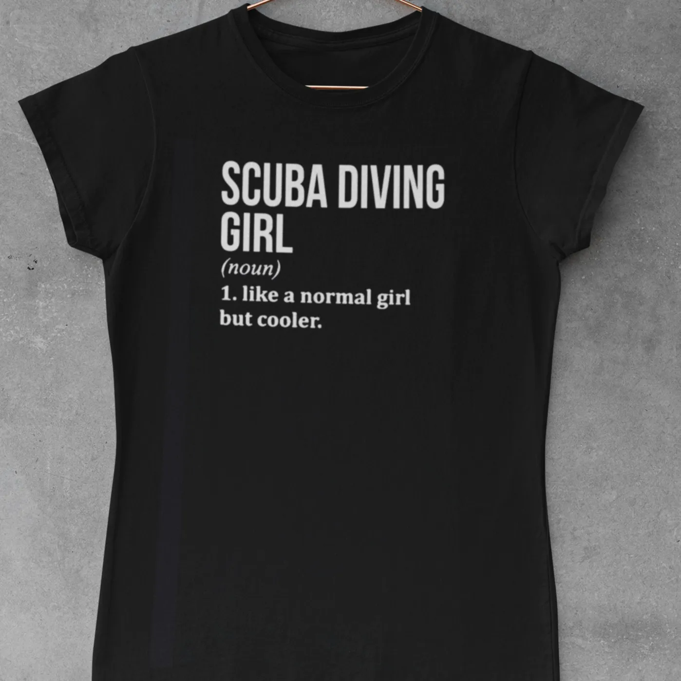 Scuba diving T-Shirt for Women | Scuba Diving Girl - 100% cotton