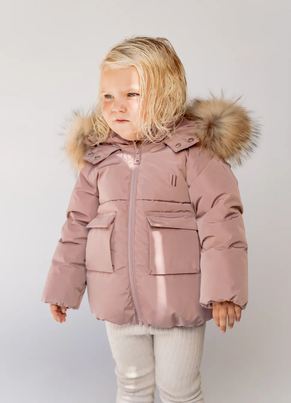 Skyline Muted Purple Toddler Coat